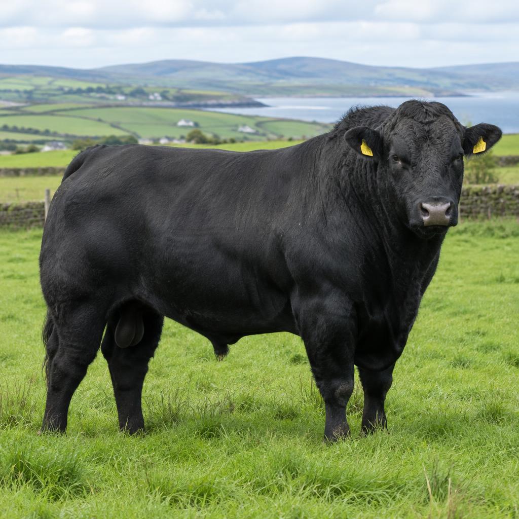 Pedigree Aberdeen Angus Bull